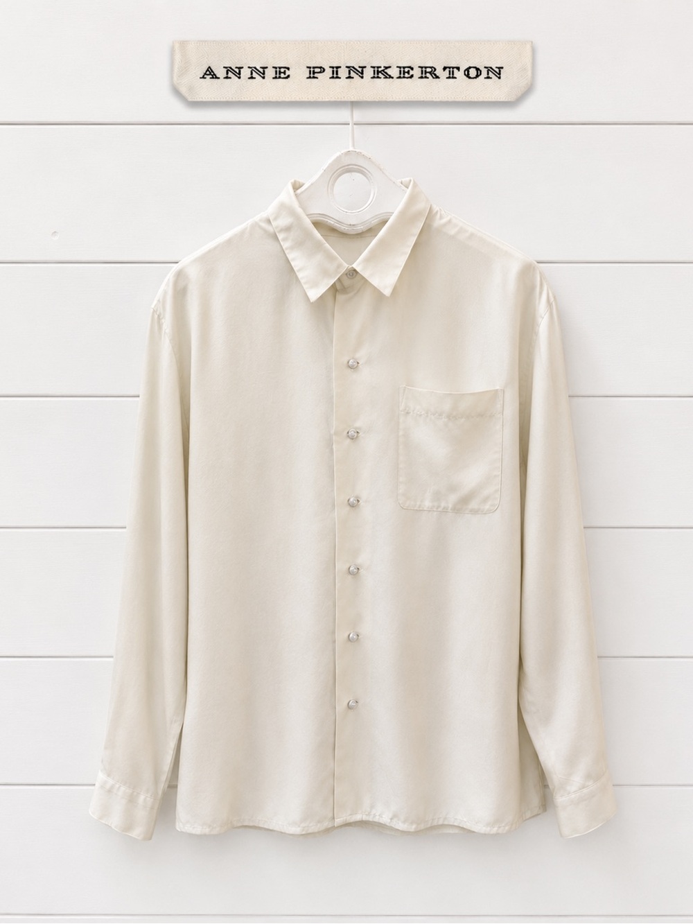 ANNE PINKERTON Cream Soft Blouse Size L